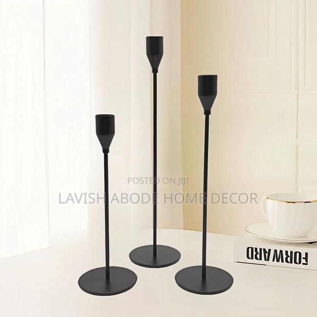 Black Candle Holders - thumbnail 2