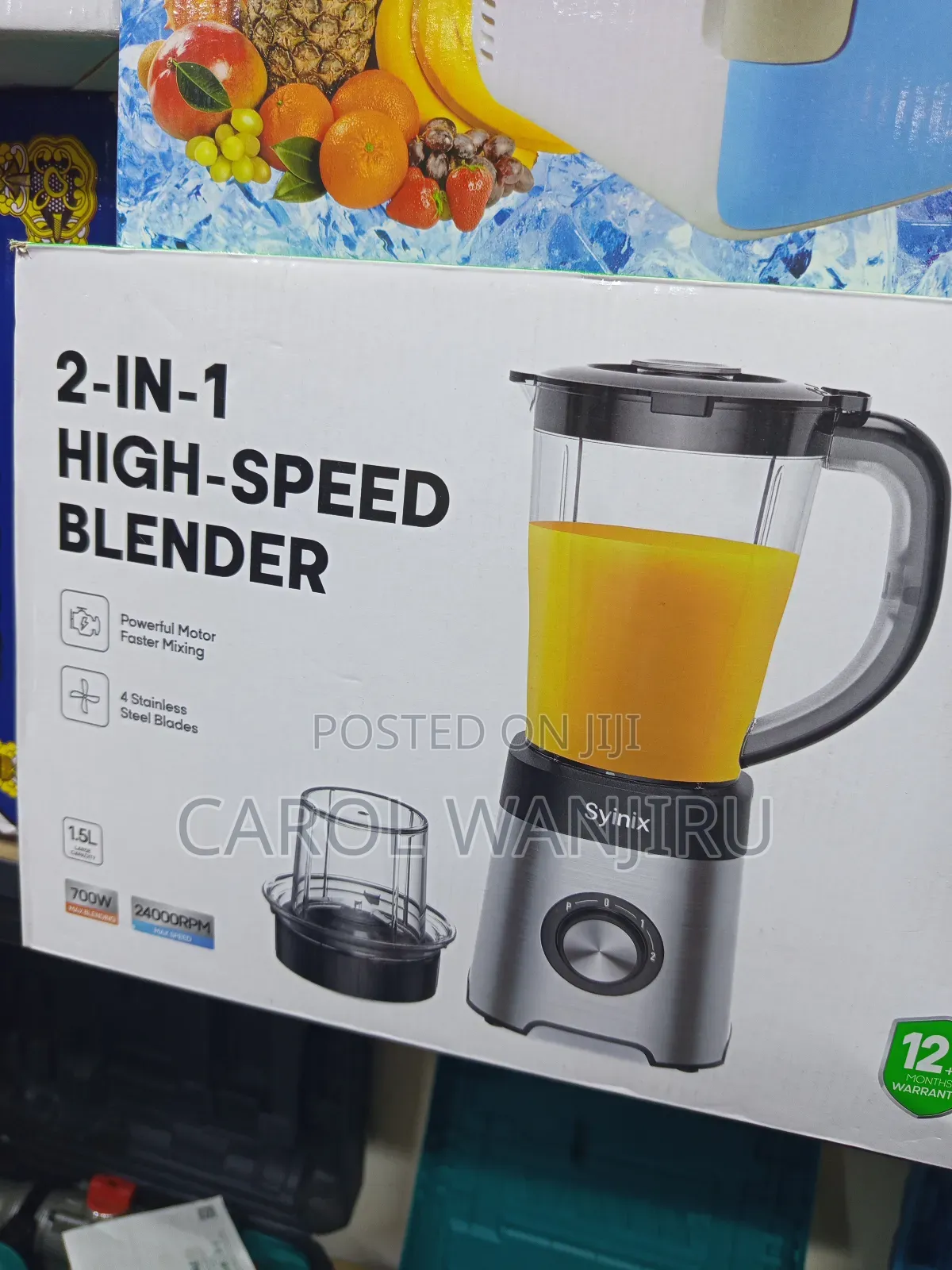 2 in 1 Synix High Speed Blender/Synix 2 in 1 High Speed Blender