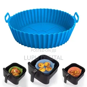 Food Grade Silicone 16-22cm Air Fryer Liner Baking Tin