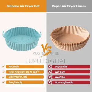 Food Grade Silicone 16-22cm Air Fryer Liner Baking Tin