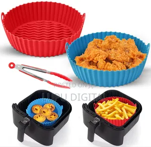 Food Grade Silicone 16-22cm Air Fryer Liner Baking Tin
