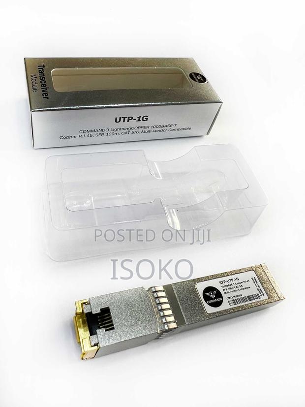 SFP-Utp-1gcommando Copperx 1000base-T Rj45, Sfp, 100m, Cat5/6,