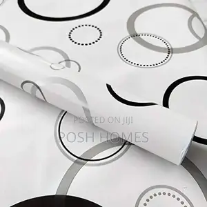 Lines Circle Self Adhesive Wallpapers