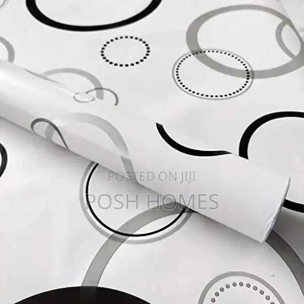 Lines Circle Self Adhesive Wallpapers