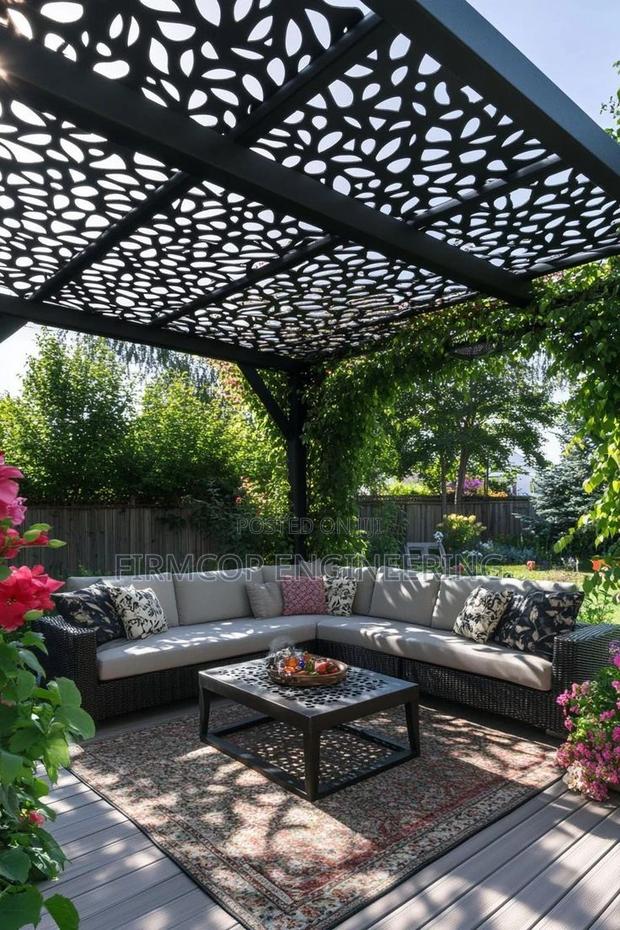 Luxury Laser-Cut Pergola - main view