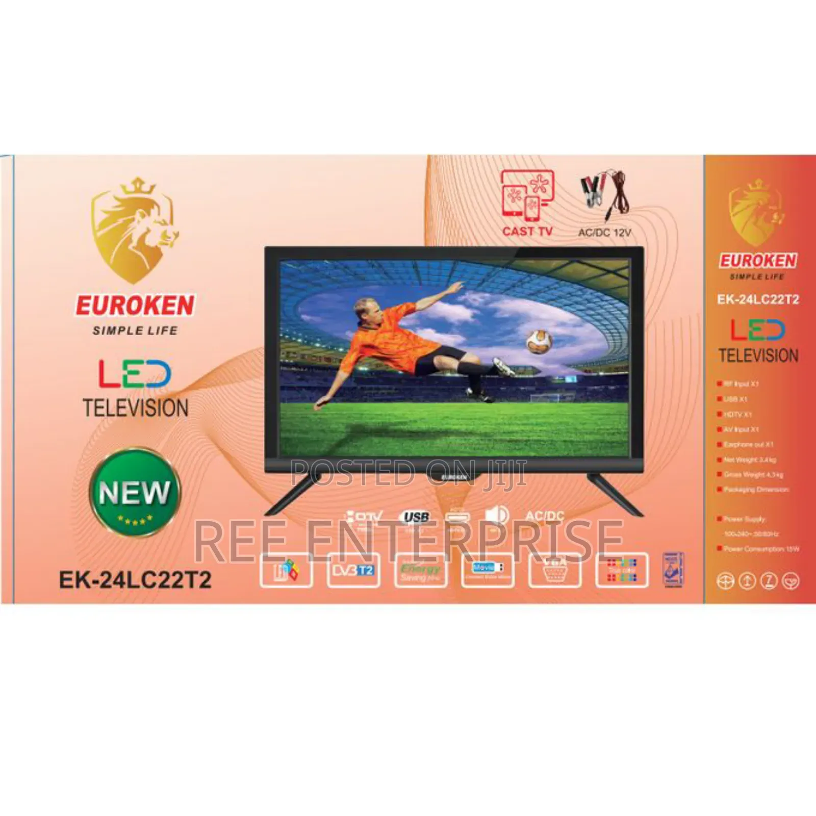 22 Inches Euroken Digital Tv