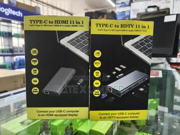 Type-C to Hdmi 11 in 1 Hub Adapter - main view