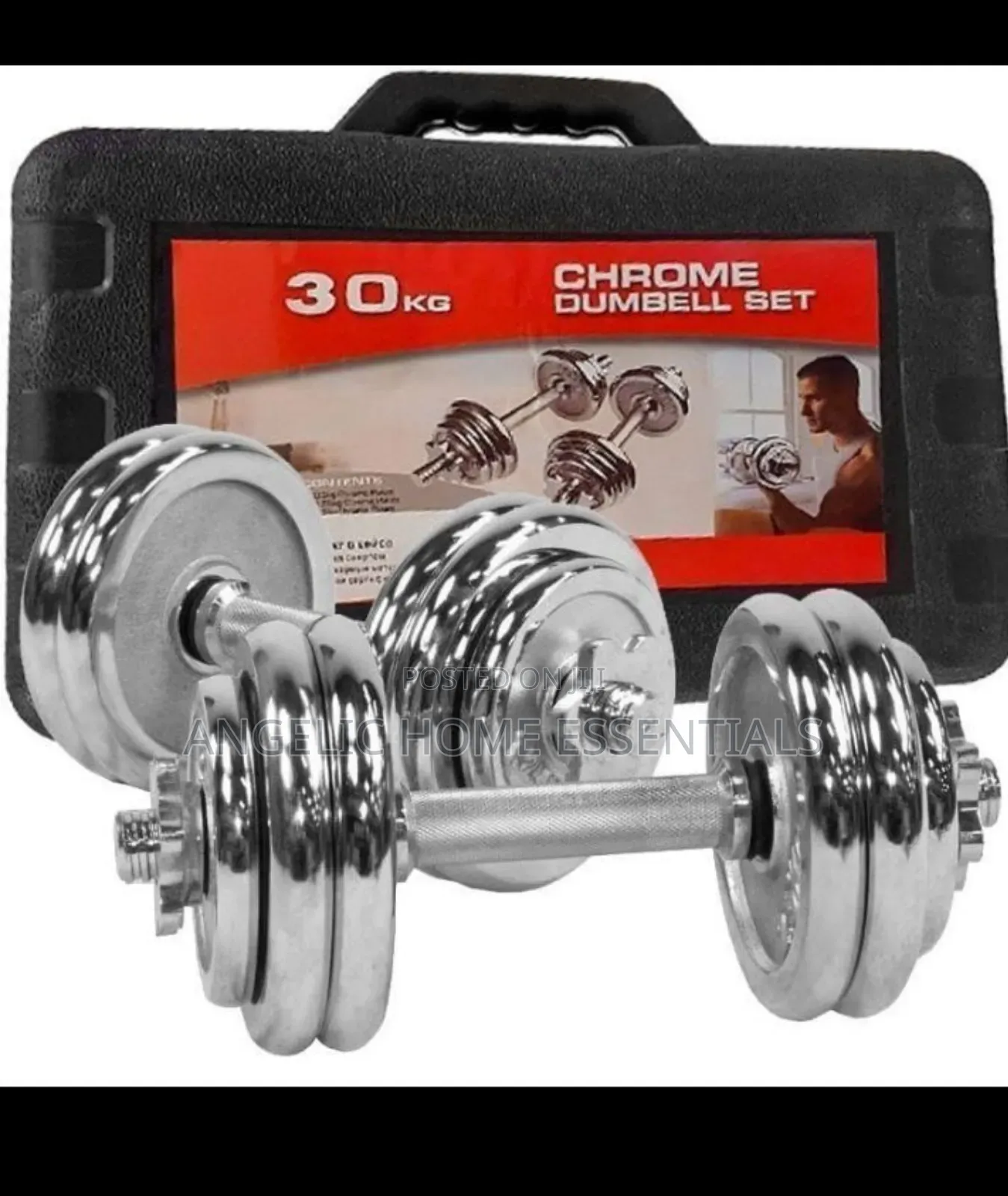 30 Kg Chrome Dumbells