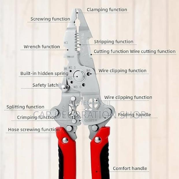 Wire Stripper,Voltage Tester Pliers ,Voltage Detector,Ergonomic Handle - thumbnail 3
