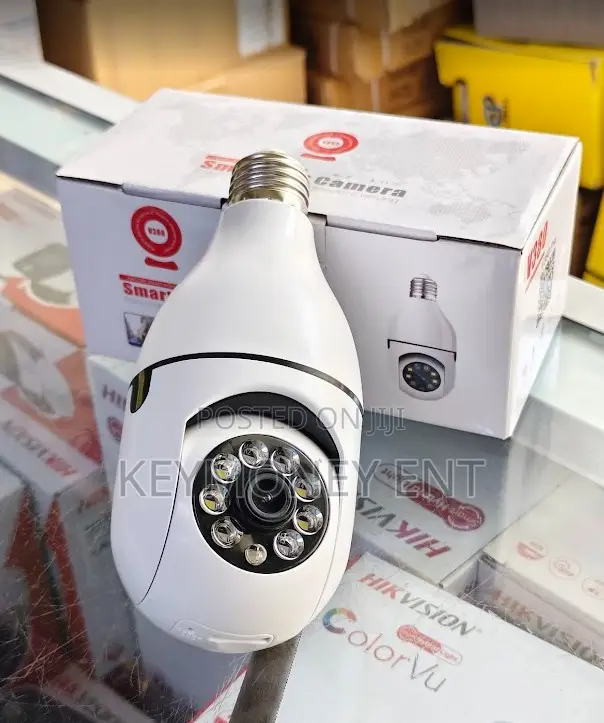 Single Lens Light Bulb V380 Wifi CCTV Panoramic Security Cam
