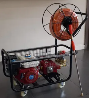 Petrol Sprayer With Wheels and Reel Hose