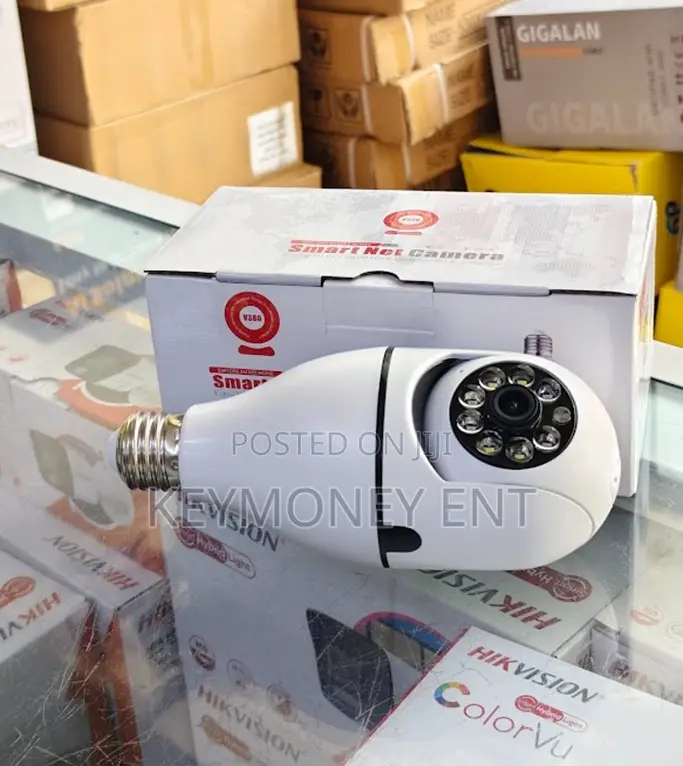360 View Mobile App Control V380 Wifi Smart Net Bulb PTZ Camera