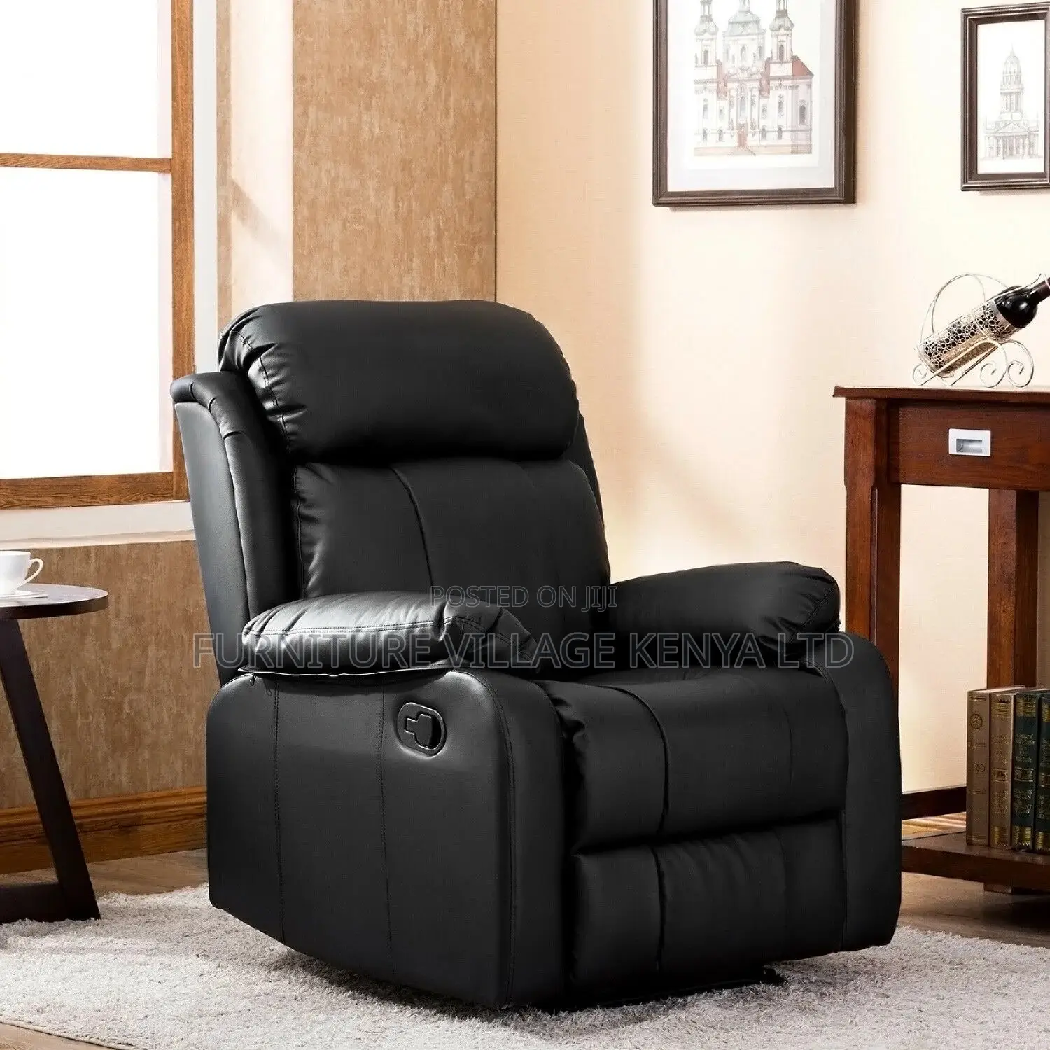 Sofa; 1-Seater Luxurious Recliner Sofa