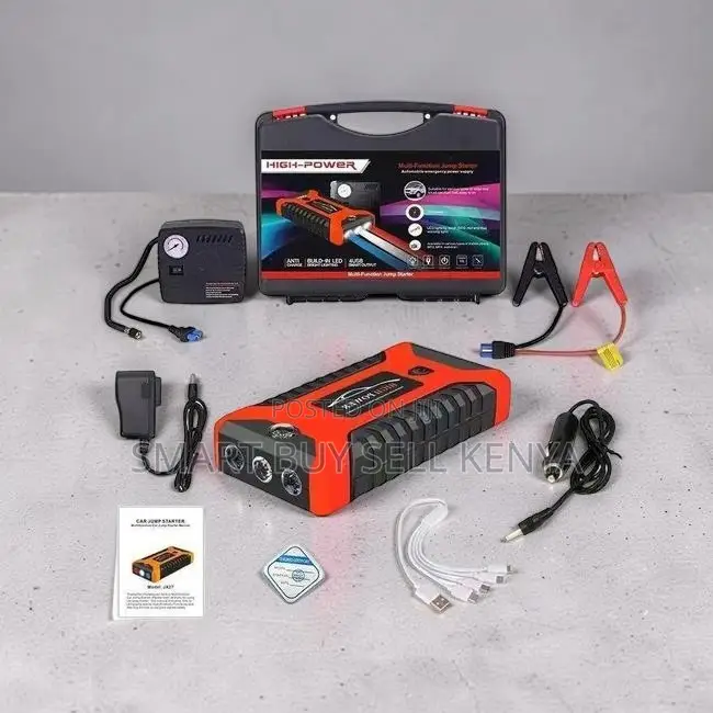 Heavy Duty 2-in-1 Car Jump Starter Tire Inflator Air Compressor
