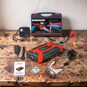 Portable Light Weight 2-in-1 Car Jump Starter With Tire Inflator