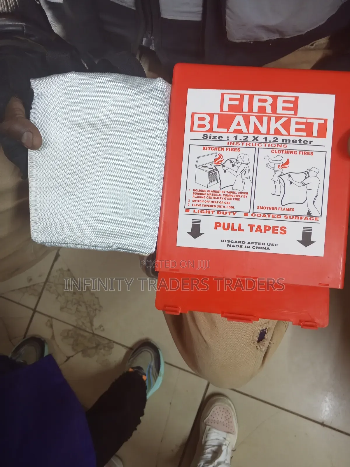 Fire Blanket Size 1.2x1.2 Meter