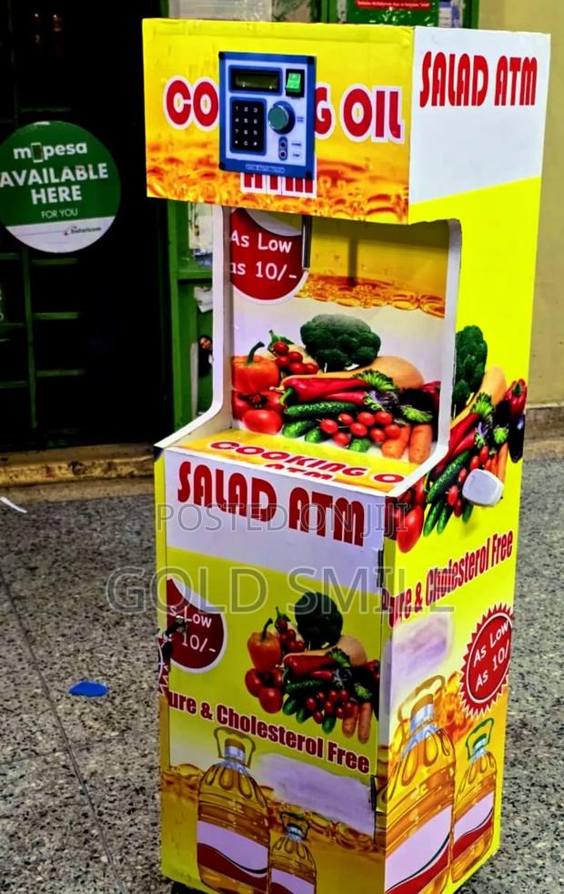 Stainless Steel Salad Atm Machine