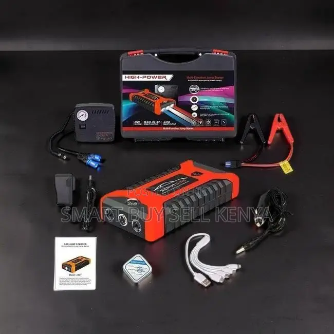 Multi-Purpose Portable 2-in-1 Car Jump Starter With Tire Inflator