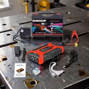 Multi-Use 2-in-1 Car Jump Starter Tire Inflator Air Compressor