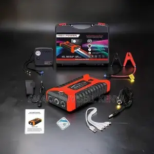 Large Battery Capacity 2-in-1 Car Jump Starter With Tire Inflator