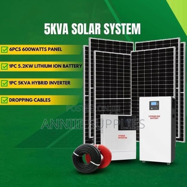5kva Hybrid Inverter+610w Solar Panels