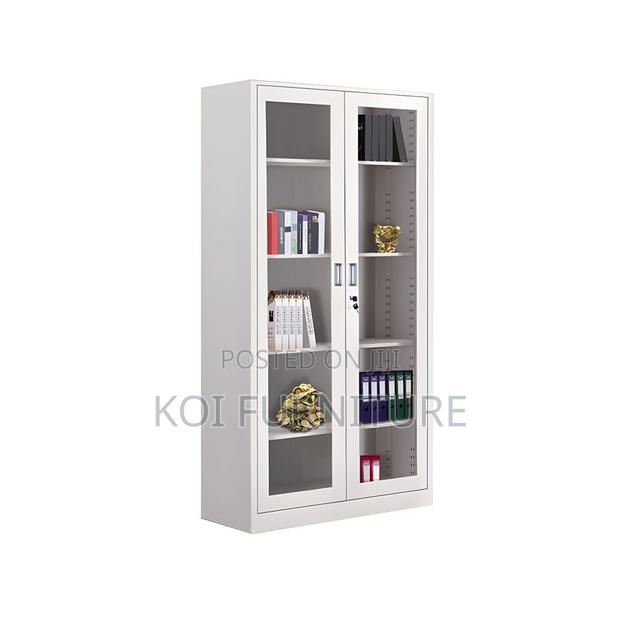 Office Cabinet; Two Dooors Frint Glass Functionality Office Cabinet - thumbnail 3