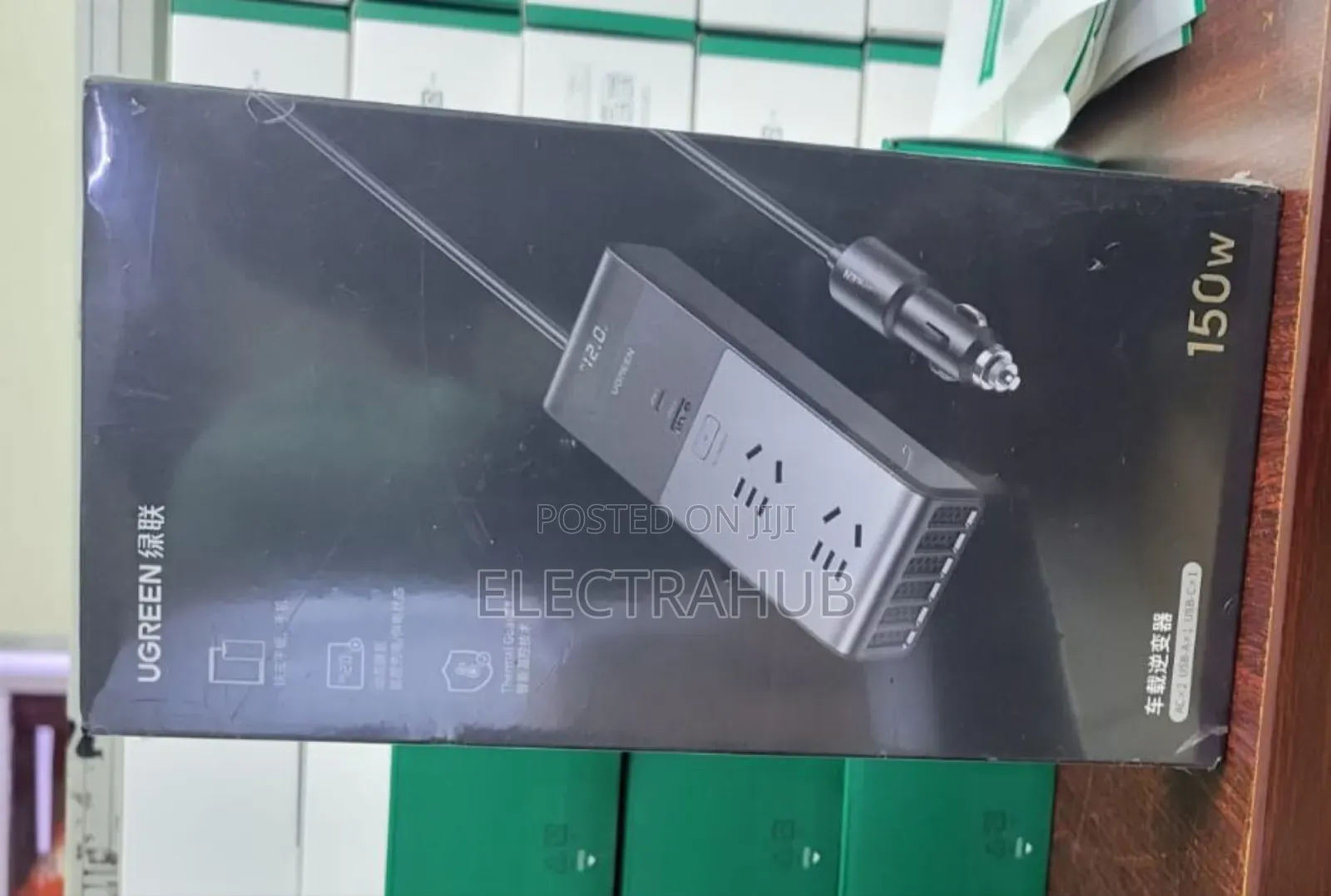 Ugreen Cd313 Vehicle Mounted Inverter 12v to 220v 150w