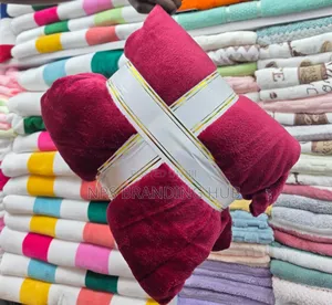 Plain Fleece Blanket With Ribbon Size: 6*6
 Sk