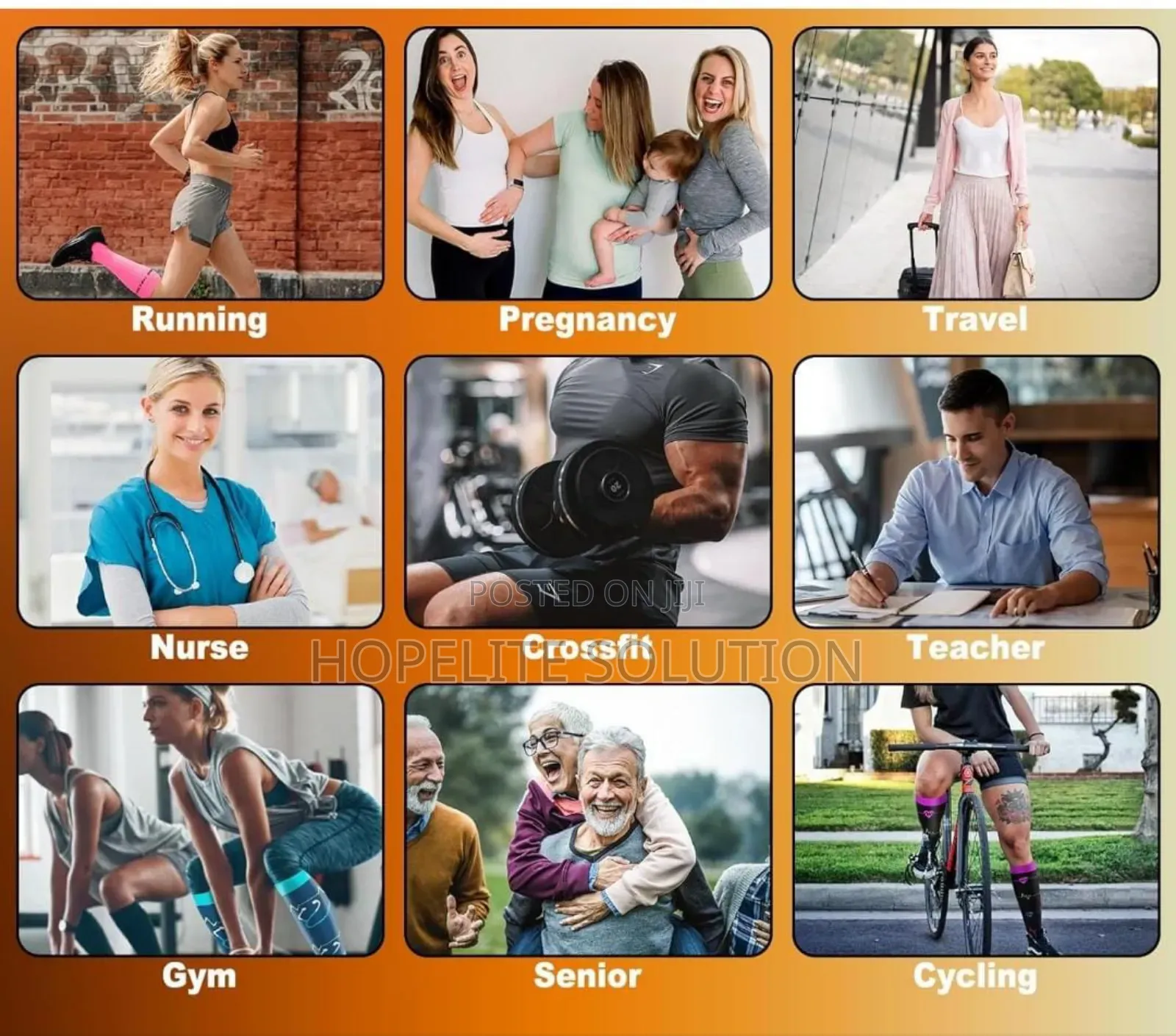 Sports Copper Compression Anti Fatigue Stocking