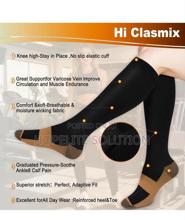 Sports Copper Compression Anti Fatigue Stocking - thumbnail 4