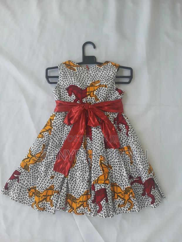 Girl's Ankara Tiered Dresses - thumbnail 4