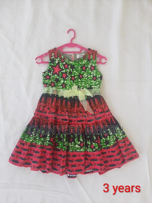 Girl's Ankara Tiered Dresses - thumbnail 5