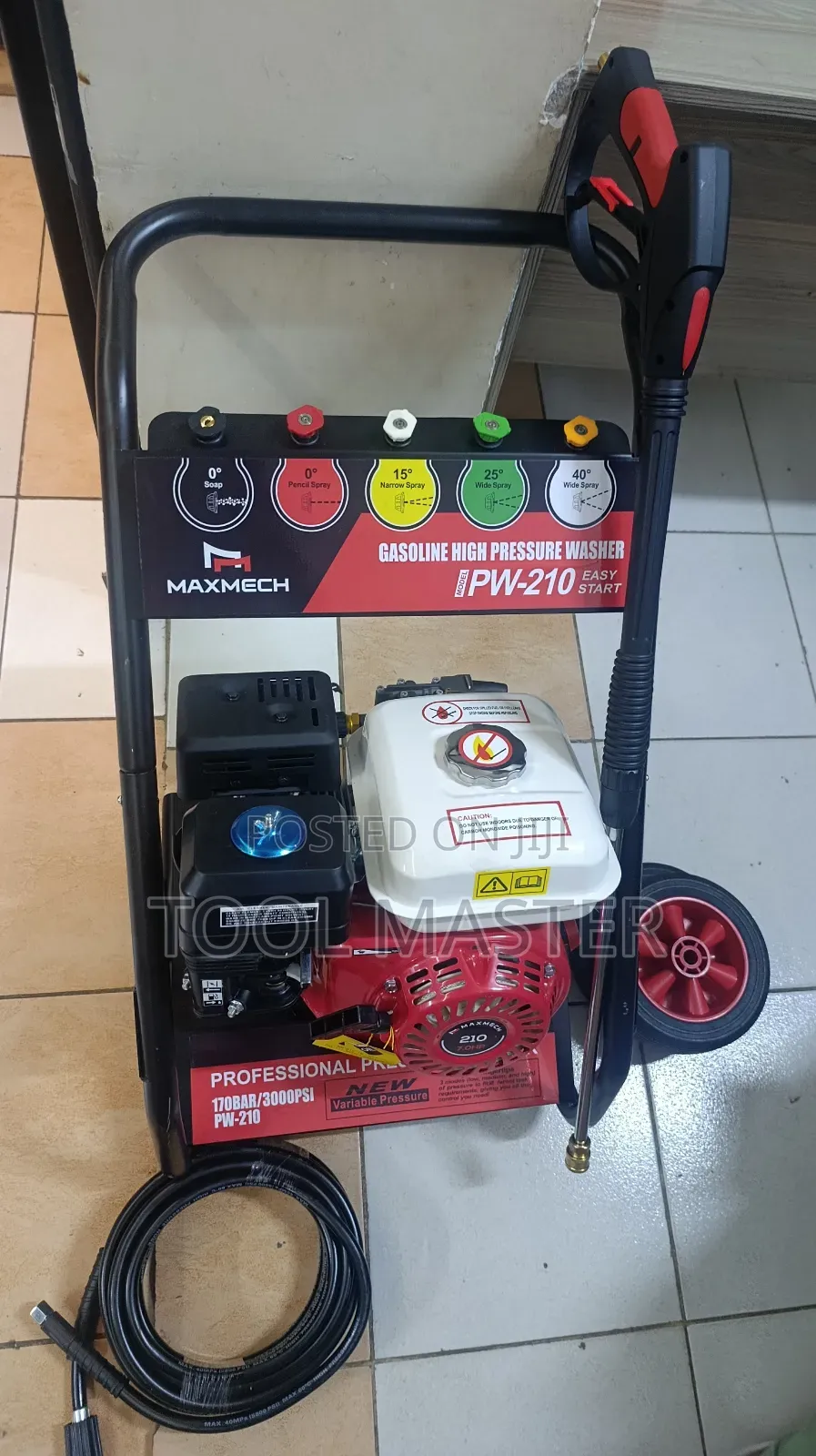 3000psi Maxmech Pressure Washer/Petrol Engine Carwash Machine