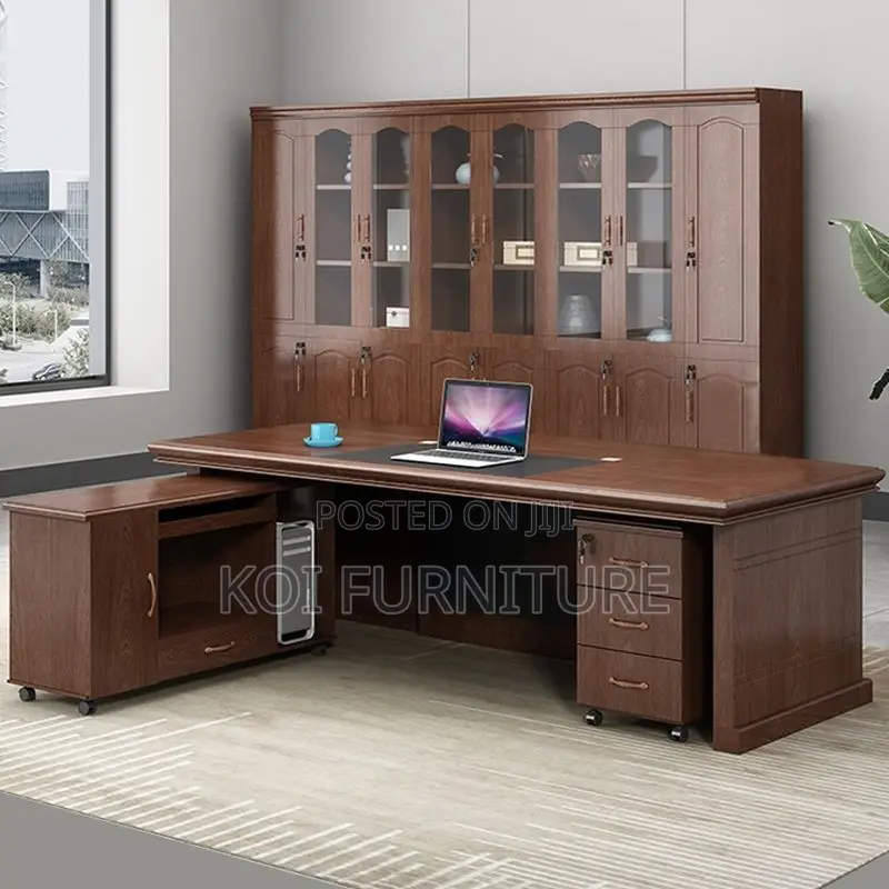 Office Desk; 1.6 Meters Durable Mahogany Executive Office Desk
