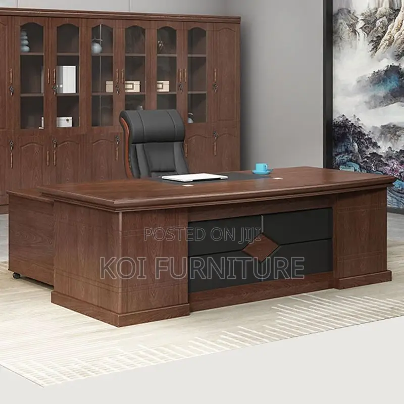 Office Desk; 1.6 Meters Durable Mahogany Executive Office Desk