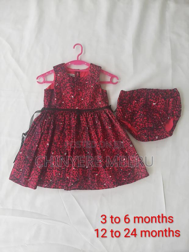 Toddlers Gathered Ankara Dress