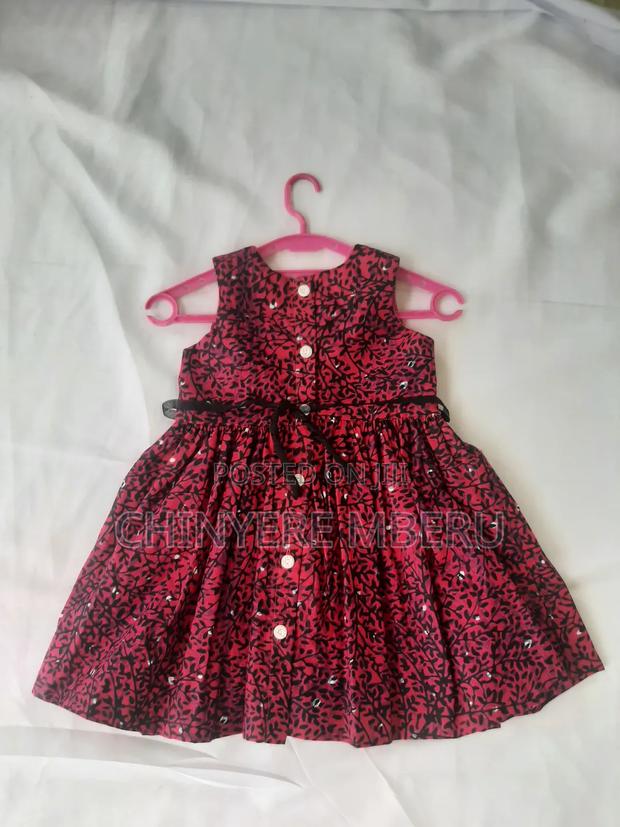 Toddlers Gathered Ankara Dress - thumbnail 2