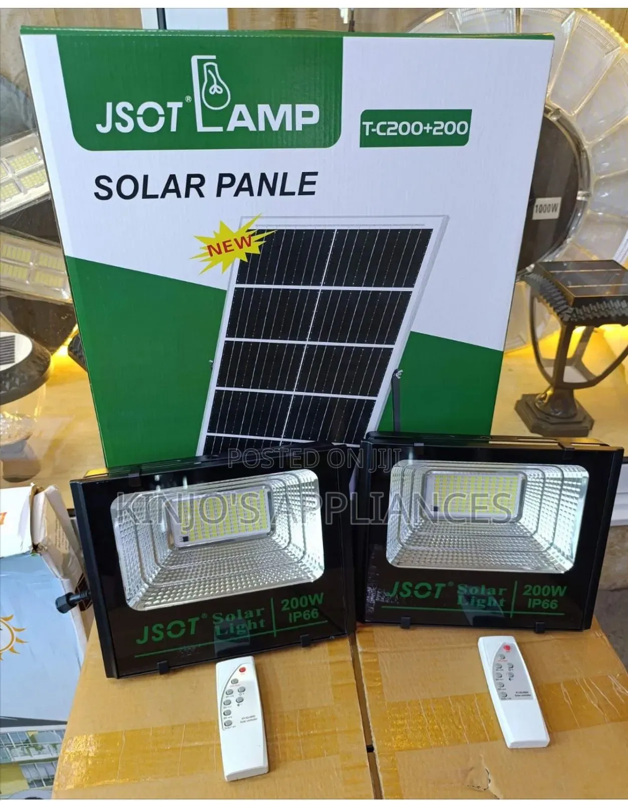 Jsot Lamp Solar Flood Light 200+200wats