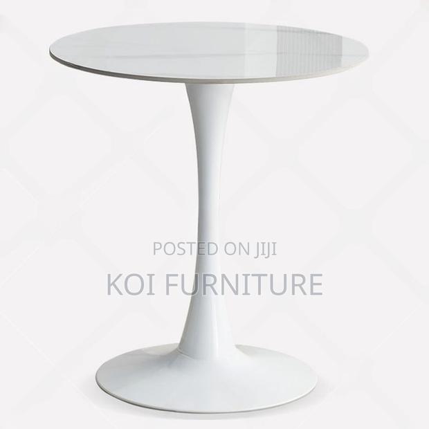 Coffee Table; Round Marble Centerpiece Marble Coffee Table - thumbnail 4