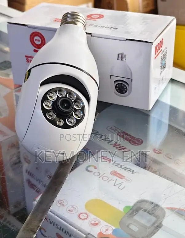 360degrees Wifi Smart PTZ Bulb Camera 1080p