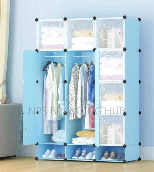 3column Plastic Wardrobes Size: 135*45*170cm Sk - thumbnail 2