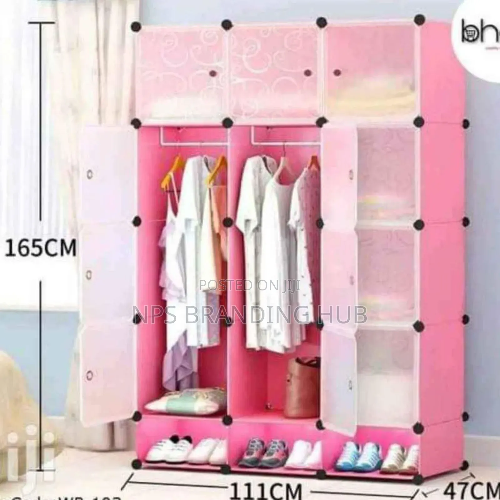 3column Plastic Wardrobes Size: 135*45*170cm Sk