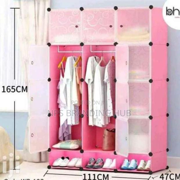 3column Plastic Wardrobes Size: 135*45*170cm Sk - thumbnail 5