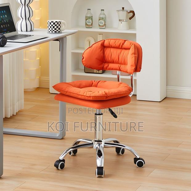 Barstool; Upholstred Home Office Leather Barstool With Backrest