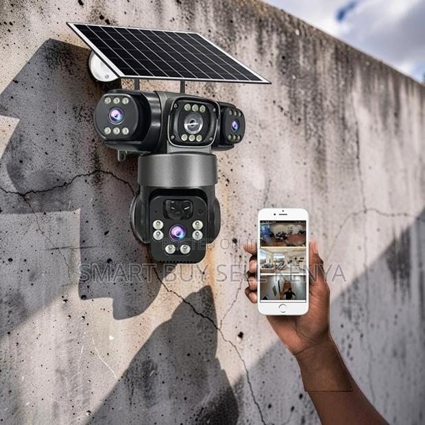 Instant Alerts 20mp Ultra Hd 4g PTZ Triple Lens Solar Camera