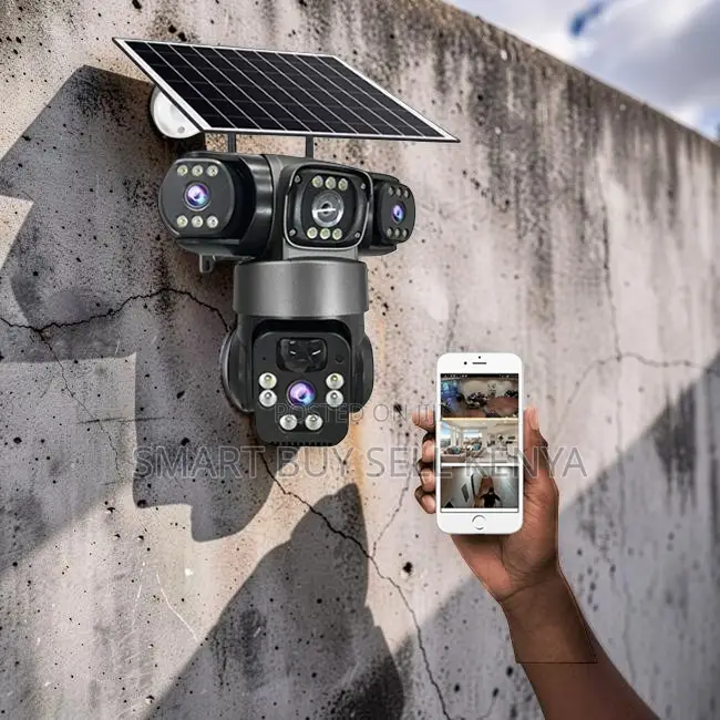 Instant Alerts 20mp Ultra Hd 4g PTZ Triple Lens Solar Camera