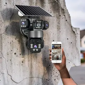 Audio Recording 20mp Ultra Hd 4g PTZ Triple Lens Solar Camera