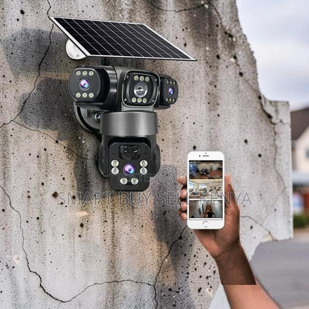 Audio Recording 20mp Ultra Hd 4g PTZ Triple Lens Solar Camera