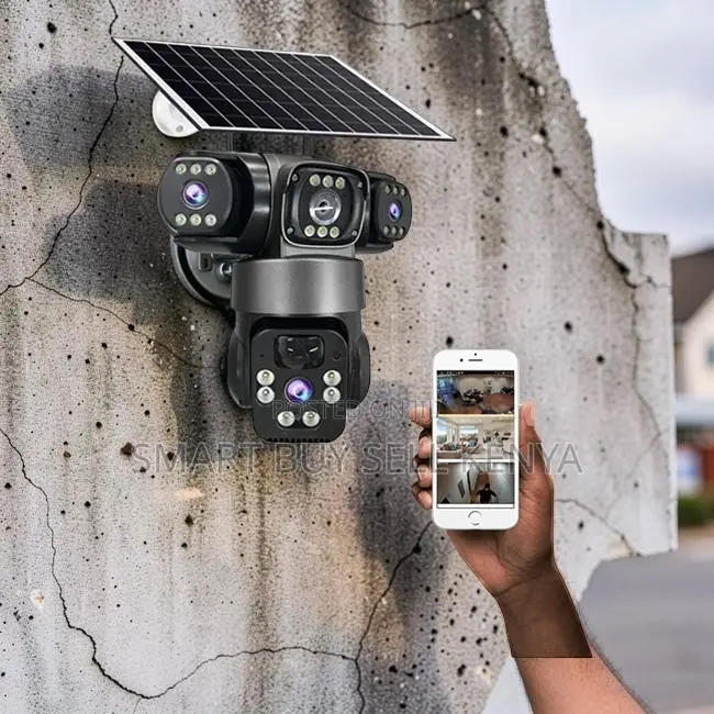 Audio Recording 20mp Ultra Hd 4g PTZ Triple Lens Solar Camera