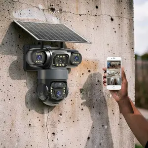 Two-Way Audio 20mp Ultra Hd 4g PTZ Triple Lens Solar Camera